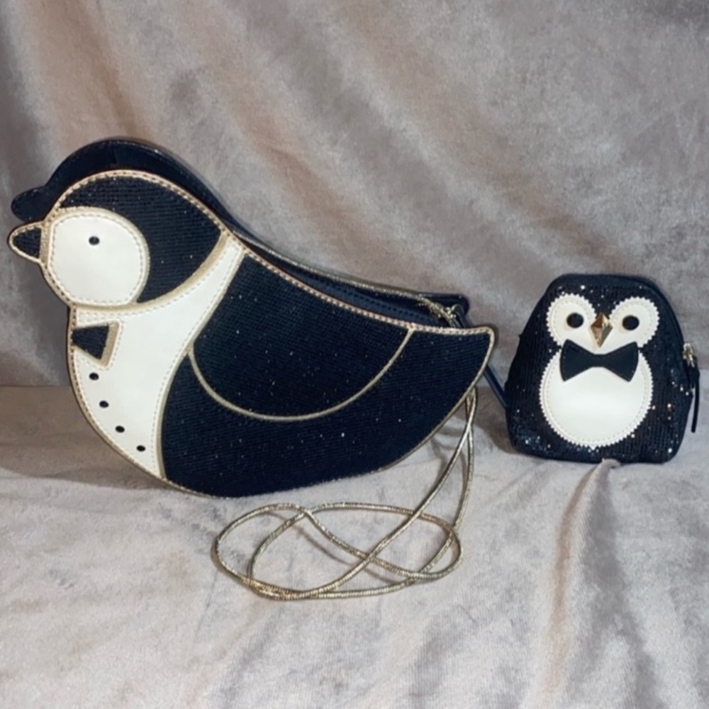 ♠️ KATE SPADE Clifton Lane Penguin Crossbody Novelty purse and coin purse